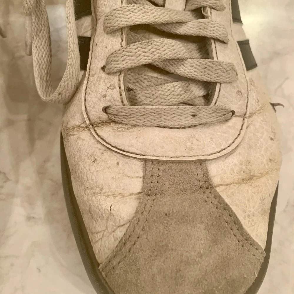 Adidas Sneakers Men's 10 Shoes White Blue Stripes - Picture 15 of 15